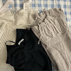 J. Crew Linen Dress in Light Gray